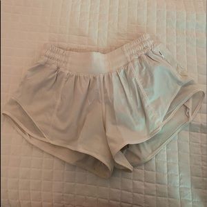 White lululemon shorts